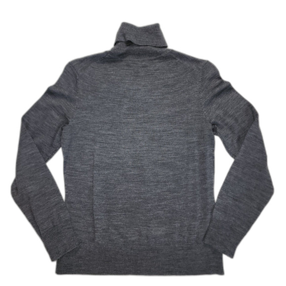 Charter Club Grey Wool Blend Turtleneck Sweater Size S - Picture 2 of 5